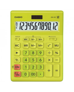 Калькулятор настольный Casio GR-12C-GN-W-EP 12 разрядов 250443