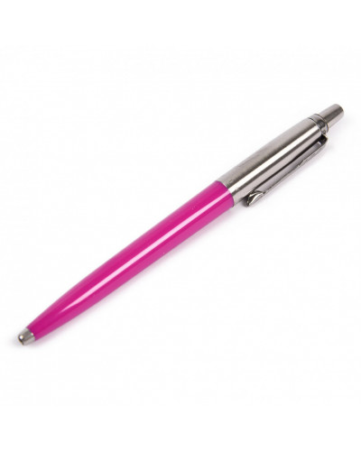 Ручка шариковая Parker "Jotter Orig Magenta", розовый, нержавеющая сталь, блистер, синяя, 143861