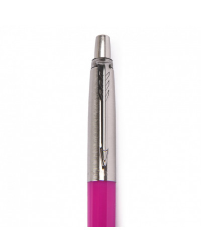 Ручка шариковая Parker "Jotter Orig Magenta", розовый, нержавеющая сталь, блистер, синяя, 143861