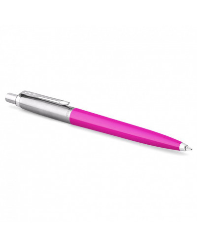 Ручка шариковая Parker "Jotter Orig Magenta", розовый, нержавеющая сталь, блистер, синяя, 143861