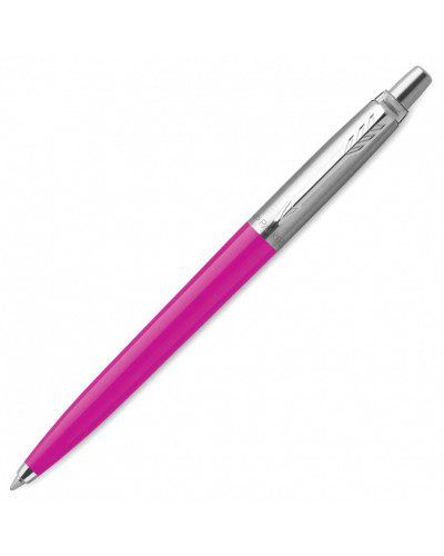 Ручка шариковая Parker "Jotter Orig Magenta", розовый, нержавеющая сталь, блистер, синяя, 143861