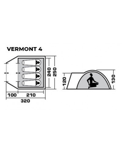 Палатка Jungle Camp Vermont 4 (70826)