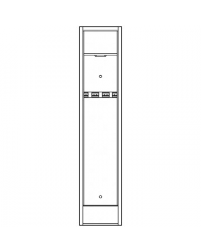 Оружейный шкаф Тонар Гарант T-SG-206,  1400х300х250 мм, 26 кг